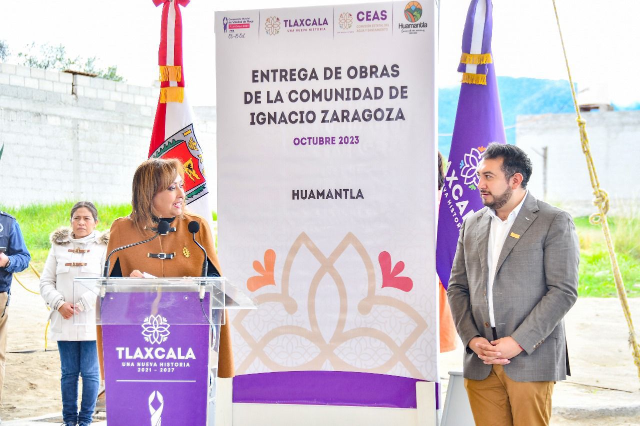 Asiste Salvador Santos Cedillo a la entrega de obras de la  gobernadora del estado en Ignacio Zaragoza